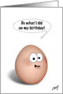Sexy Happy Birthday Egg! card