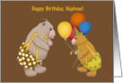 Nephew birthday, from uncle cartoon bear card