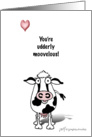 Valentine Cow! card
