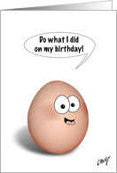 Sexy Happy Birthday Egg! card