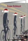 Cycling Happy Holidays! card