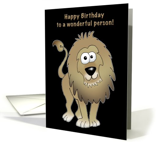 Lion! Happy Birthday. card (608802)