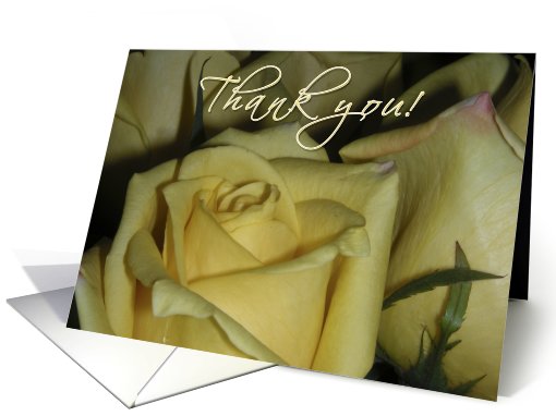 Thank you. Yellow Roses card (628577)