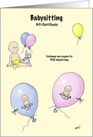 babysit cert card