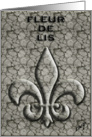 Fleur de Lis card