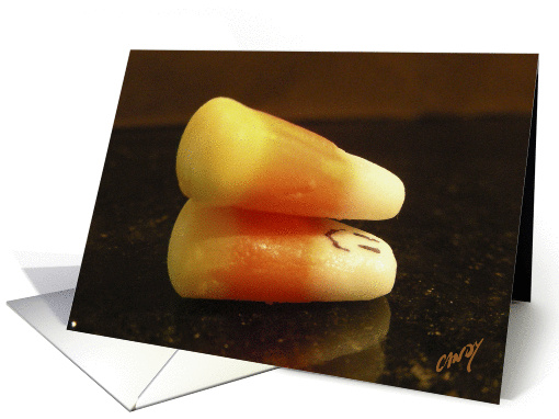 Happy Halloween Candy Corn Adult Humor card (90115)