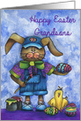 Grandsons Easter Bunny Artist and Friend card