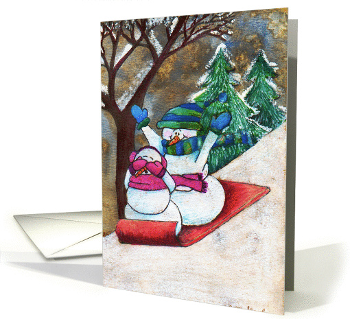 snowy friends 2 card (100576)
