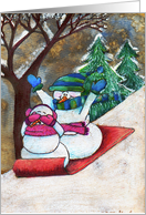 snowy friends 2 card