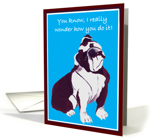 How do you do it? card (423400)