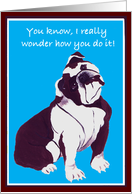 How do you do it? card