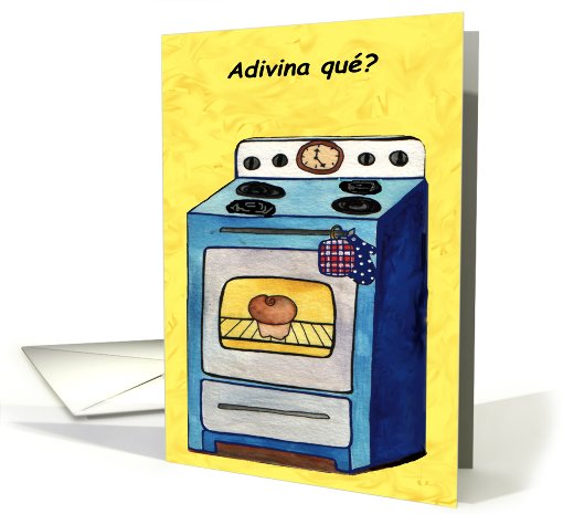 Spanish Bun In The Oven card (469516)