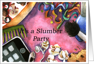Slumber Party Invitation card
