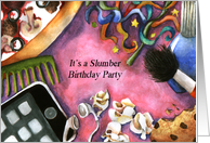 Slumber Birthday Party Invitation card