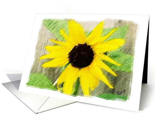 Sunflower-Anniversary card (109081)
