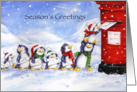 Penguins on line to post their season’s greeting cards. card