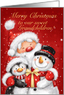 Merry Christmas to Our Sweet Grandchildren, with Snow Friends card