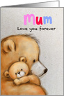 Bear Mum Hugging Cub, Happy Mother’s Day card