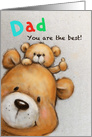 Bear Cub and Bear Dad, Happy Father’s Day! card