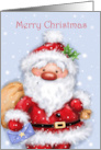 Merry Christmas Santa with Sack card