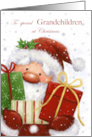 Christmas to Grandchildren Santa with Presents card