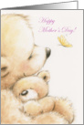 Mother’s Day Cute Bear Cub Hugging Mom card