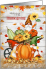 Missing You on thanksgiving Gnomes with pumpkins card