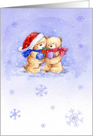 Christmas bears card