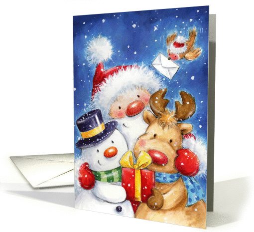 Greeting Christmas & New Year from all of us. card (1446698)