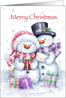 Cute snowman couple...