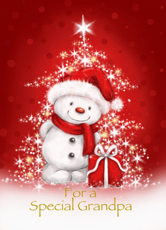 Cute snowman with...