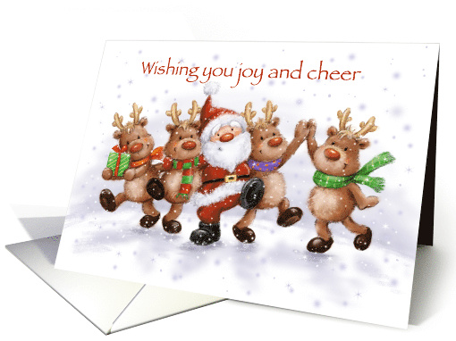 Merry Christmas and New Year with Santa and reindeers... (1536714)