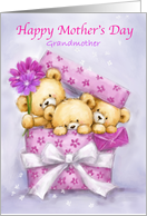 Mother’s Day for Grandmother Cute Bears Popping Out From Present card