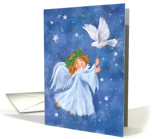 Christmas Angel with Dove card (1793476)