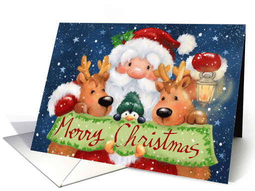 Santa and Friends Merry Christmas card (1948440)