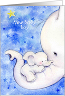 New baby boy card