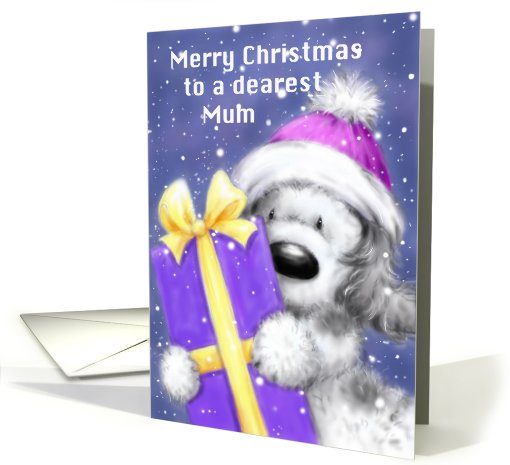 Christmas dog card (484454)