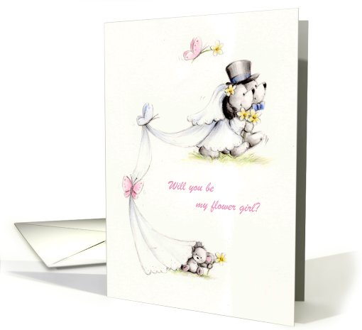dog wedding card (513391)