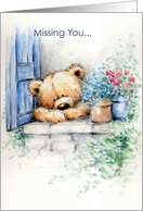 miss you bear card