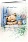 miss you bear card