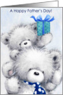 Father’s day, Cute Bears With Present card
