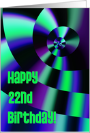 Happy 22nd Birthday card