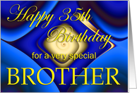 Happy 35th Birthday Brother card