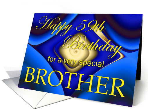 Happy 59th Birthday Brother card (226453)