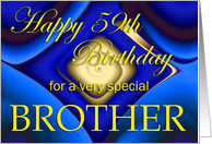 Happy 59th Birthday Brother card