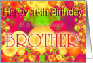 Happy 16th Birthday Brother card