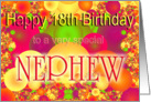 Happy 18th Birthday Nephew card