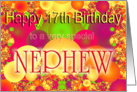 Happy 17th Birthday Nephew card