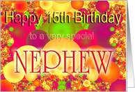 Happy 15th Birthday Nephew card