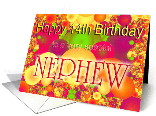 Happy 14th Birthday Nephew card (227143)